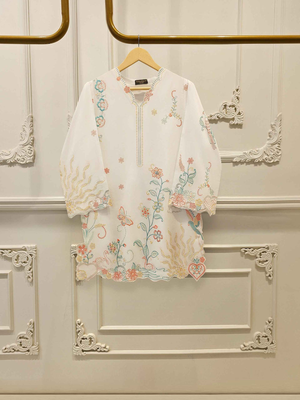 2 Piece - Embroidered Cambric Suit S115380