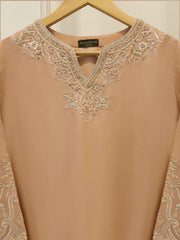 3 Piece- Pure  Sheesha Silk Embroidered Suit S115375