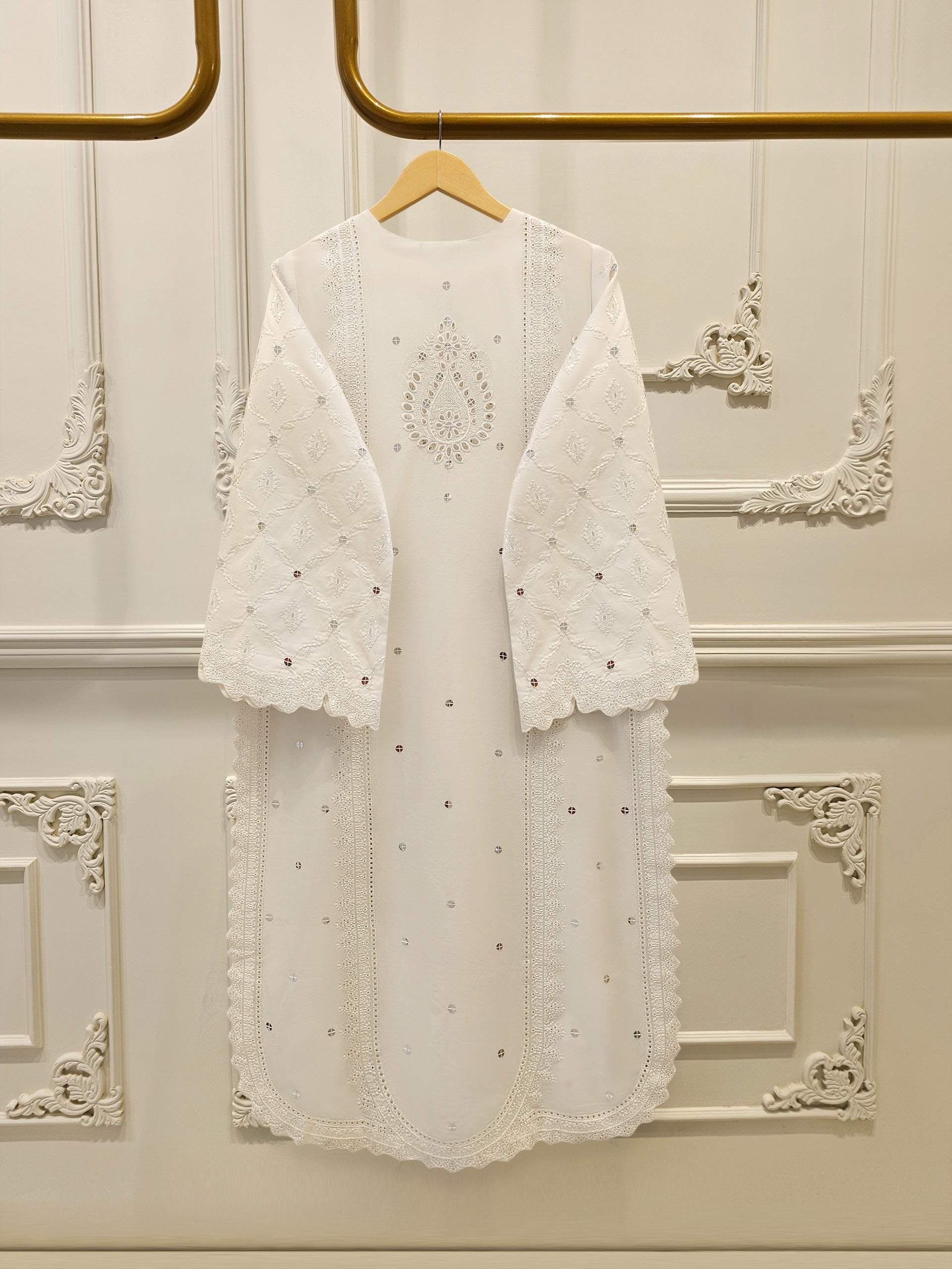 3-Piece Embroidered Cambric Suit S115355