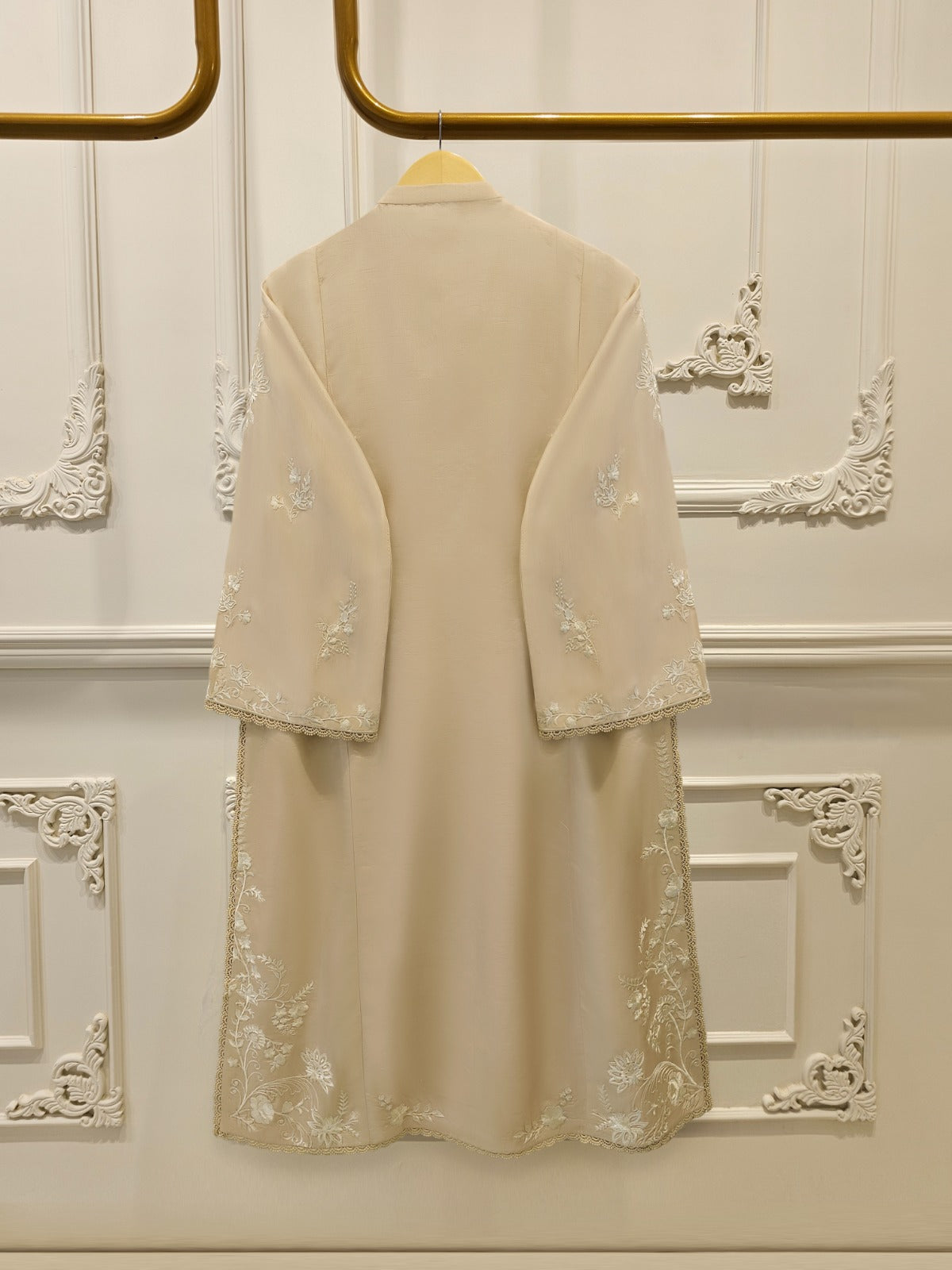 3 Piece- Pure Korean Silk Embroidered Suit S115400