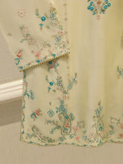 3 Piece- Pure  Sheesha Silk Embroidered Suit S115406
