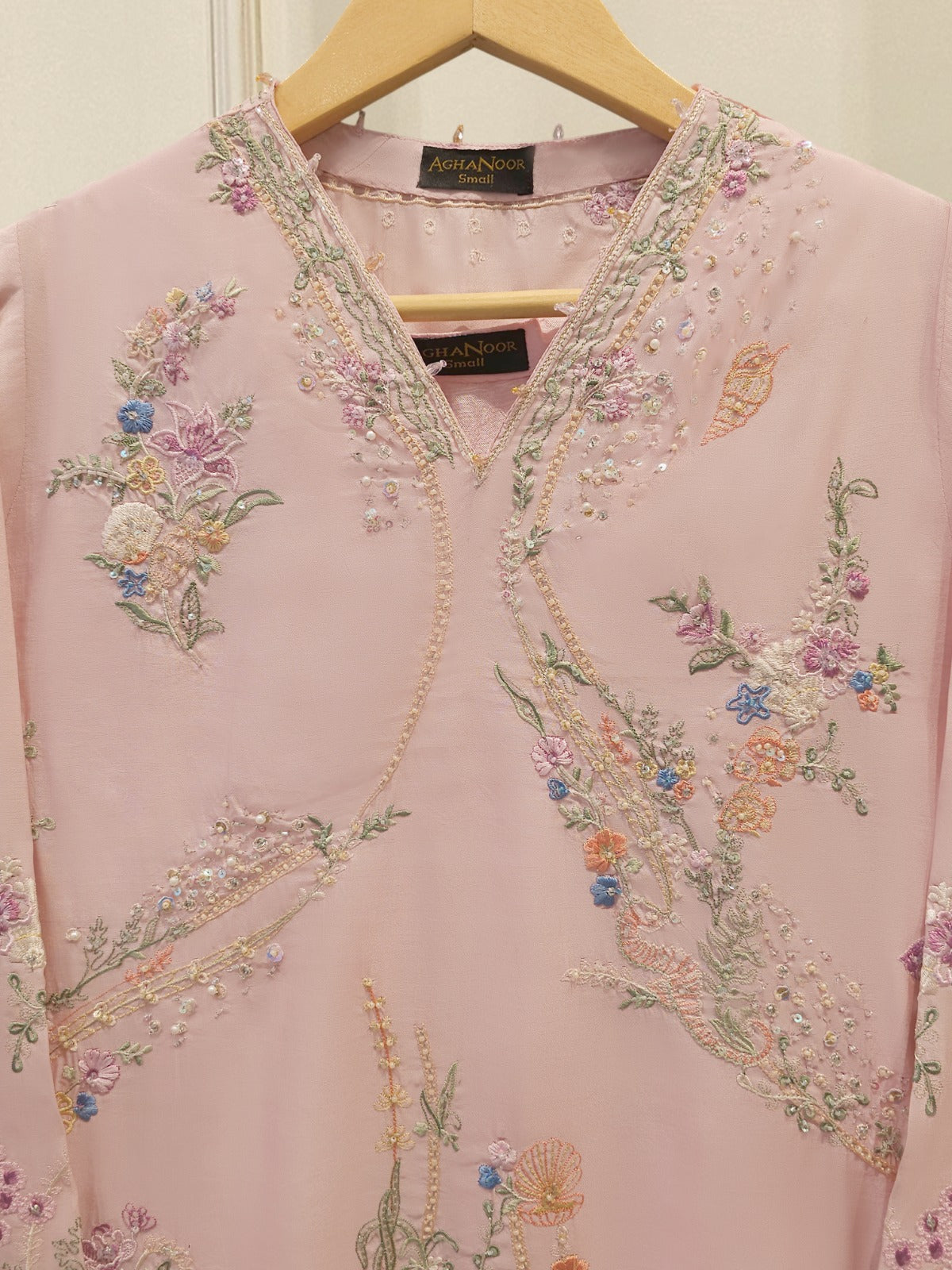 2 Piece - Pure Khaddi Silk Embroidered  Suit S115401