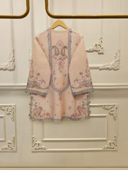 3 Piece- Pure  Sheesha Silk Embroidered Suit S115405