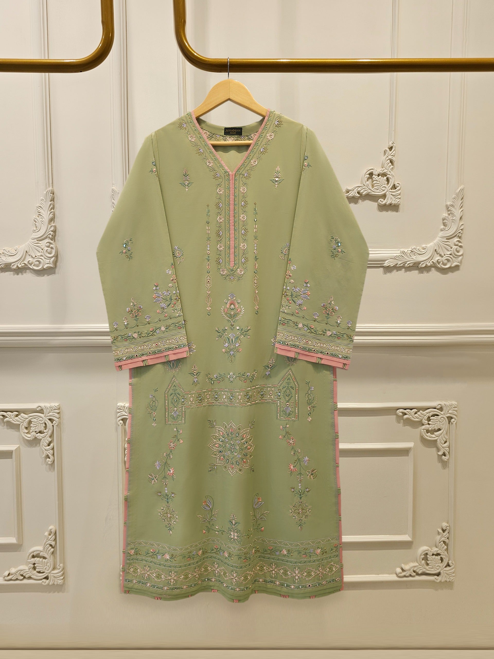 2 Piece - Embroidered Cambric Suit S115402