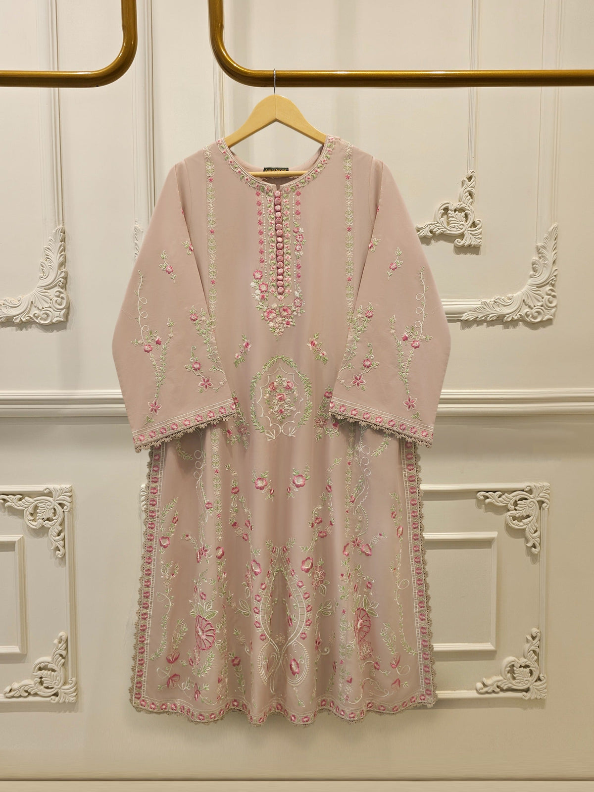 2 Piece - Embroidered Cambric Suit S115397