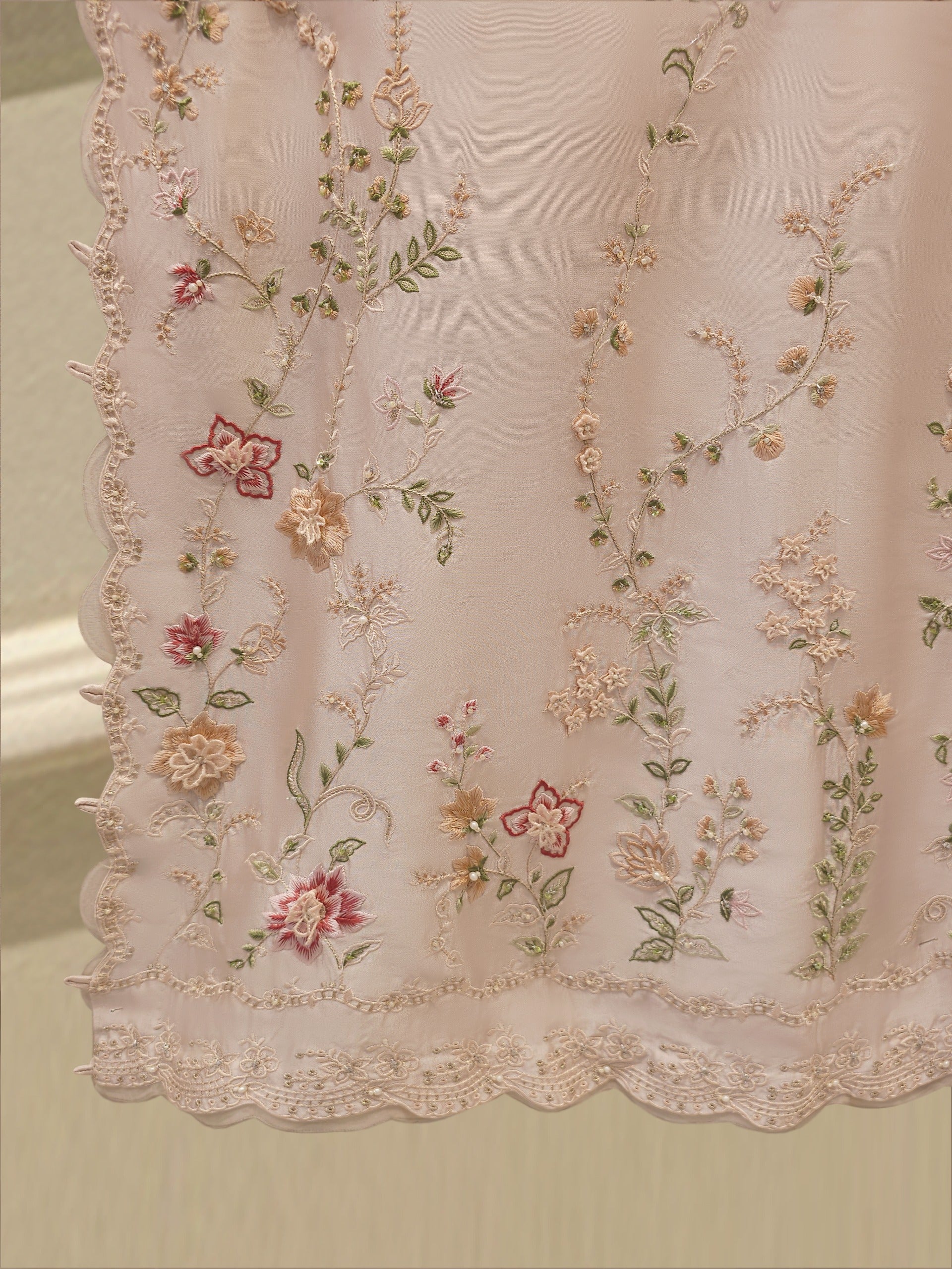 2 Piece- Pure Sheesha Silk Embroidered Suit S115423