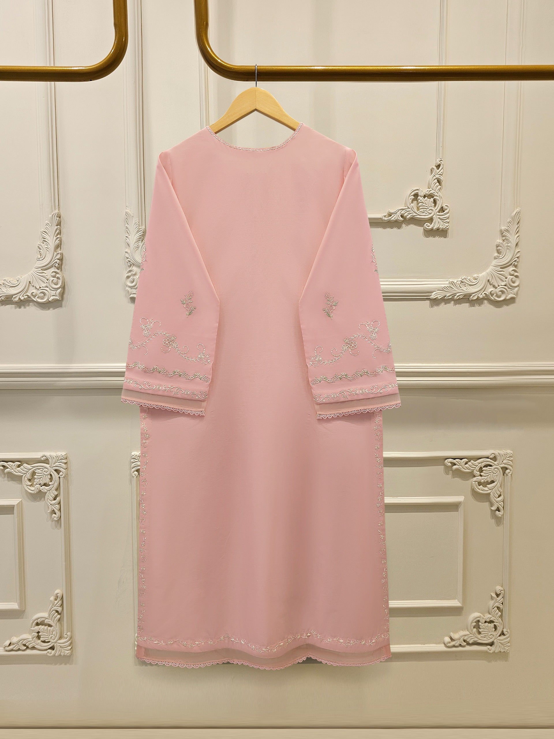 2 Piece - Embroidered Cambric Suit S115411