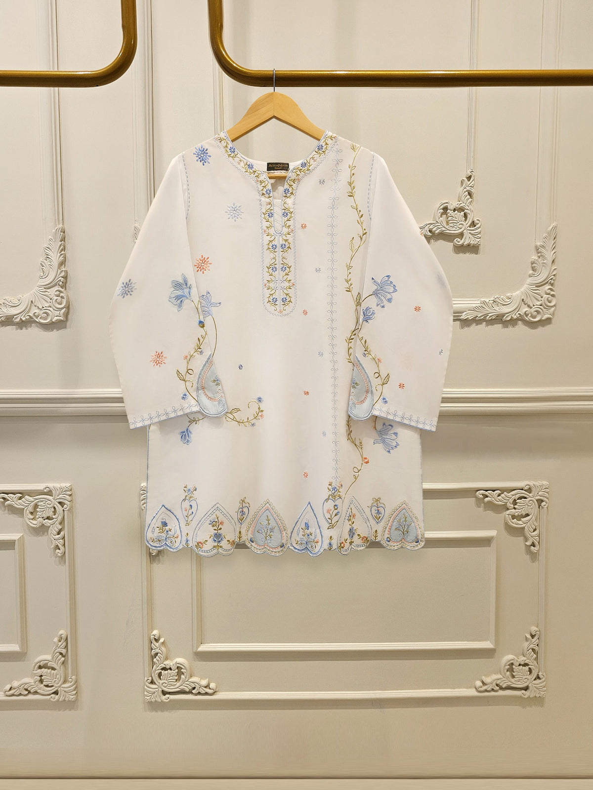 2 Piece - Embroidered Cambric Suit S115382