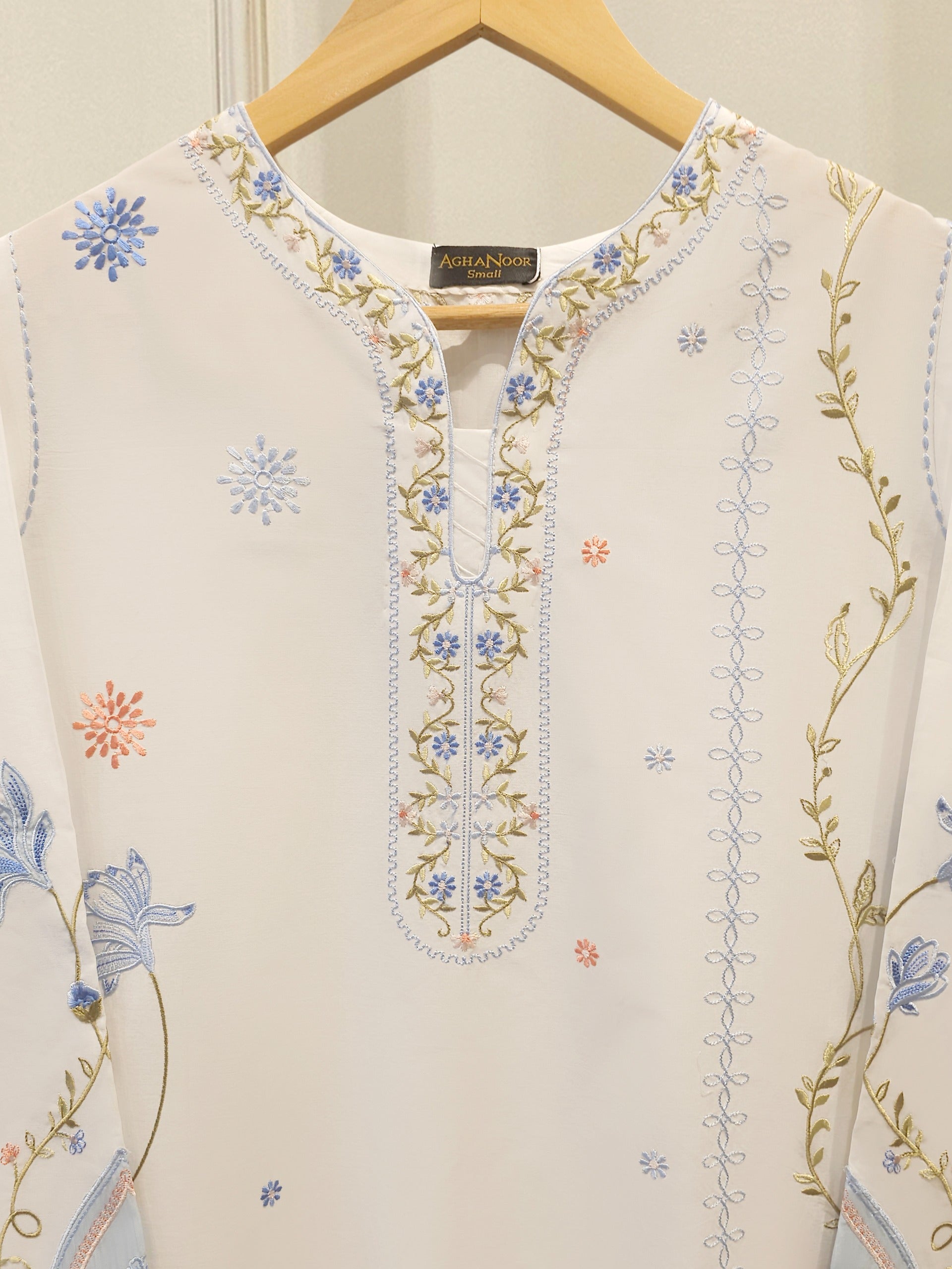 2 Piece - Embroidered Cambric Suit S115382
