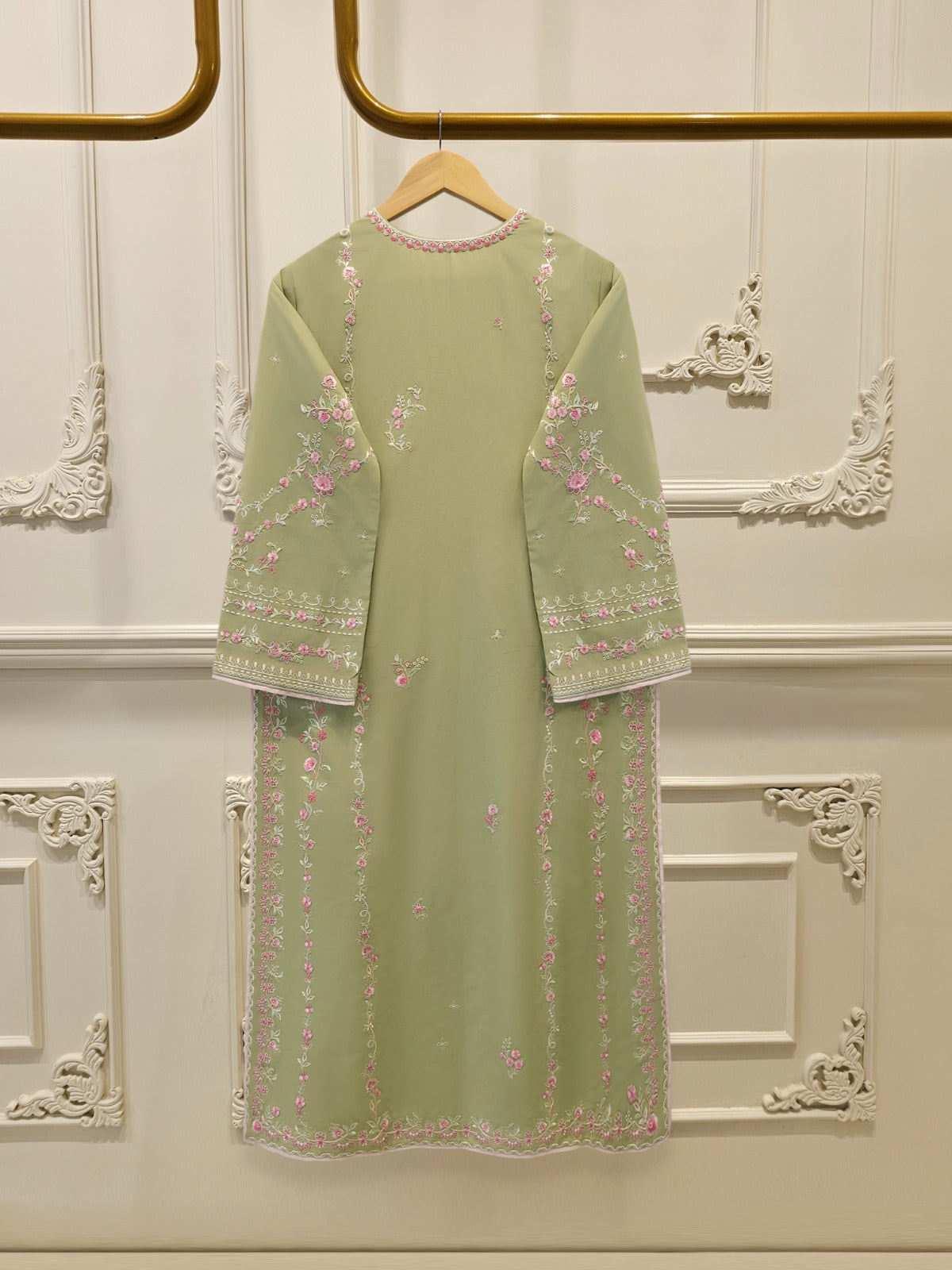 2 Piece - Embroidered Cambric Suit S115409