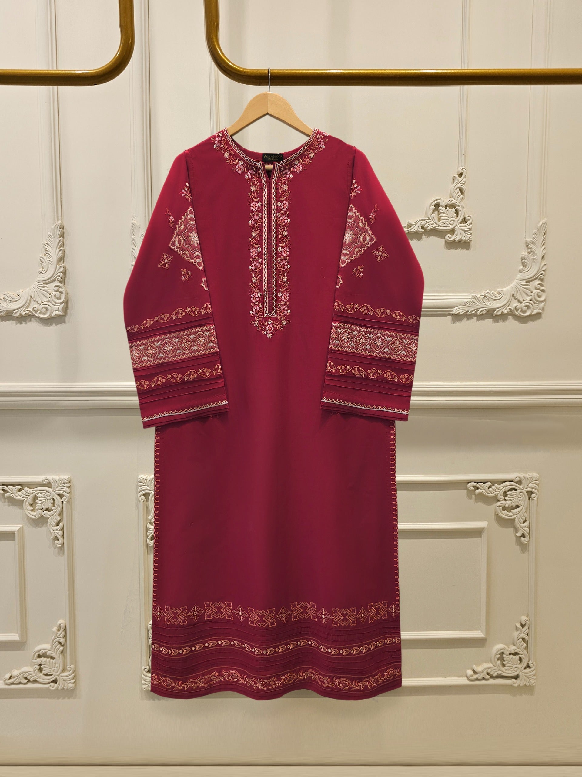 2 Piece - Embroidered Cambric Suit S115421