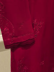 2 Piece- Pure Sheesha Silk Embroidered Suit S115527