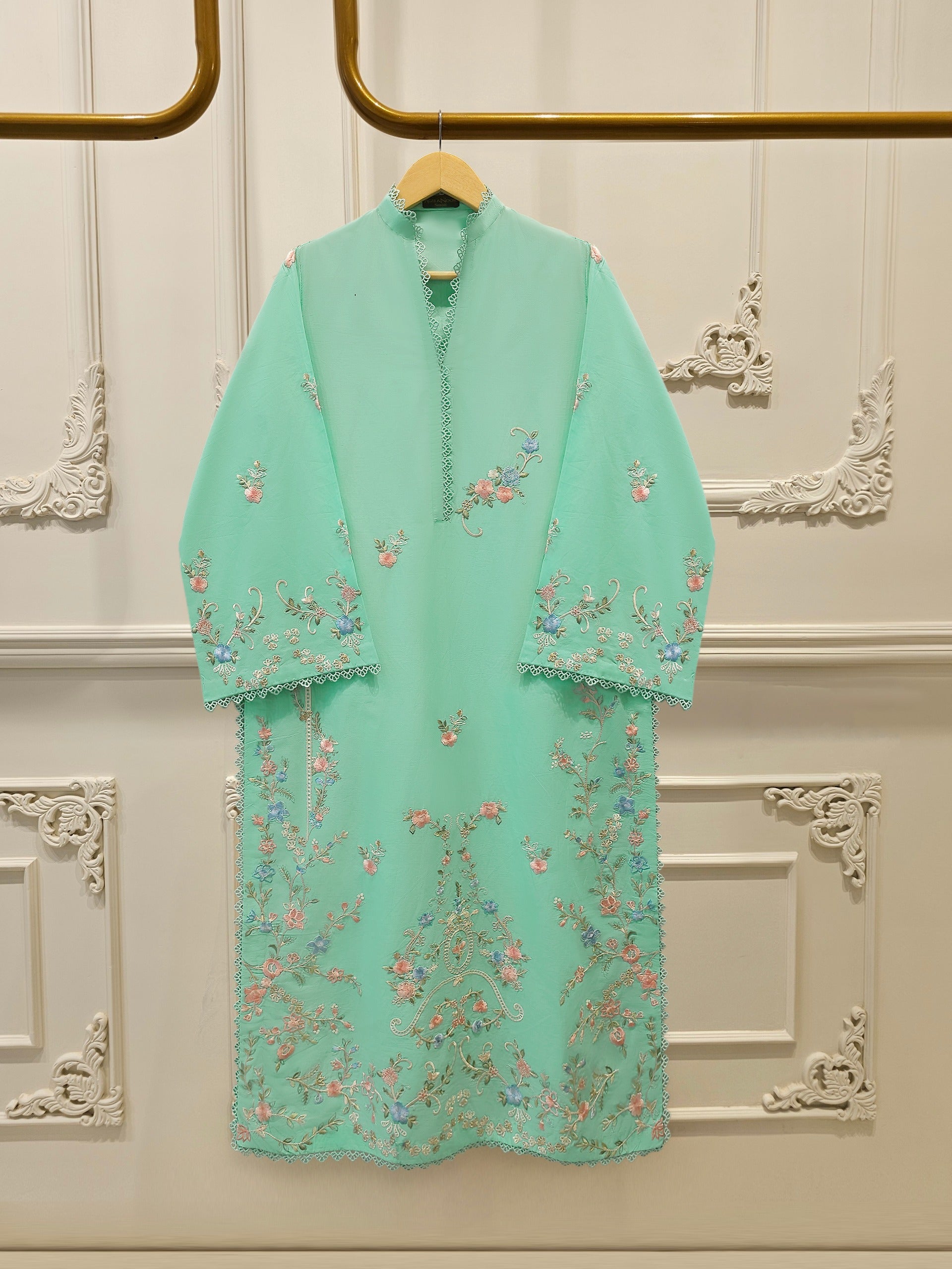 2 Piece - Embroidered Cambric Suit S115365