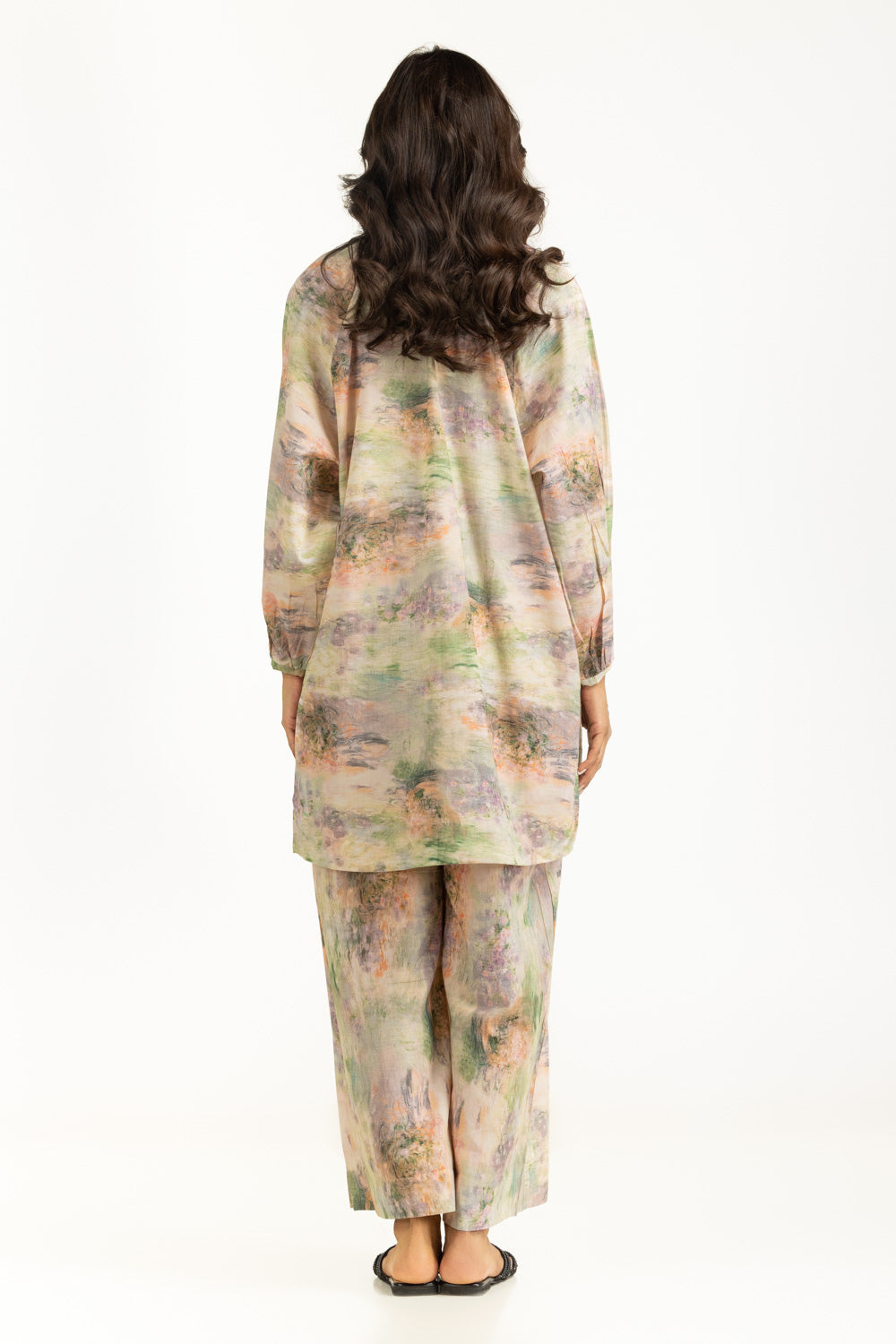 Yarn Lurex Printed Co-Ord Set