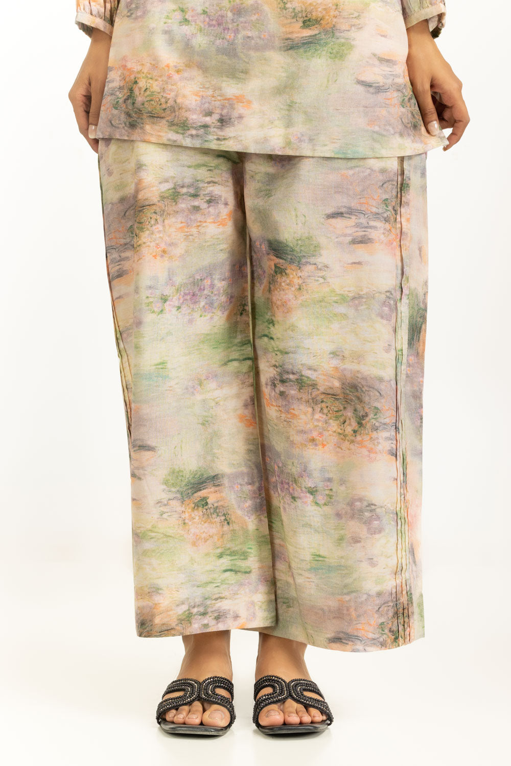 Yarn Lurex Printed Co-Ord Set