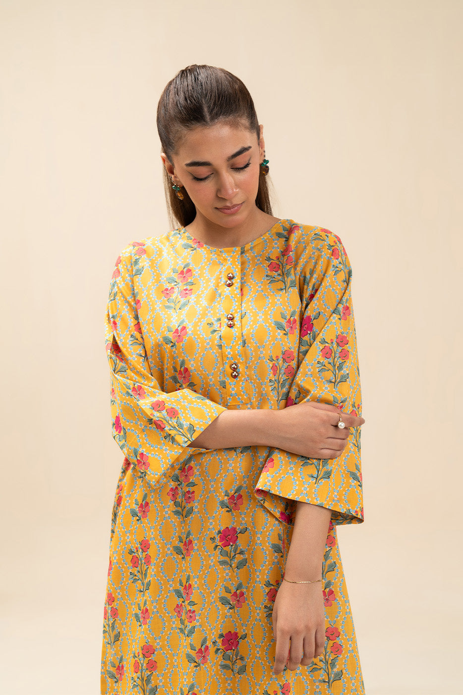 2 PIECE PRINTED WAY SLUB SUIT (PRET)