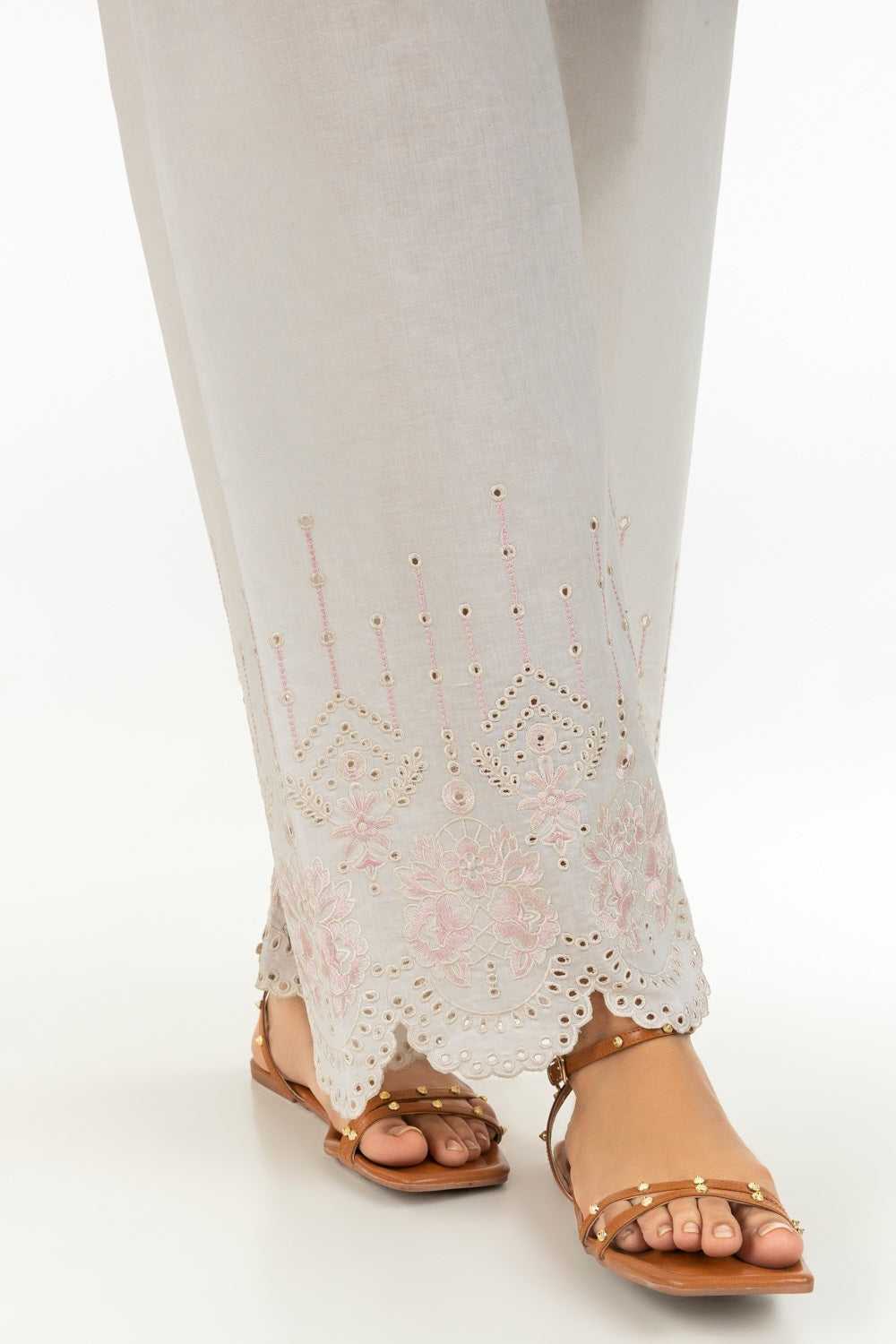Cambric Embroidered Trouser