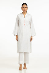 Cambric Schiffli Embroidered Shirt And Dupatta