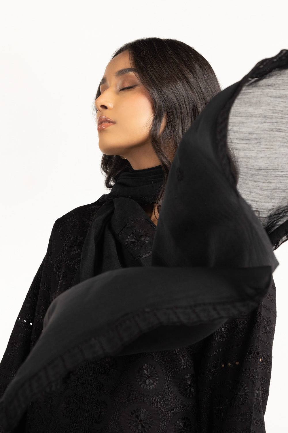 Cambric Shifflie Embroidered Shirt And Dupatta