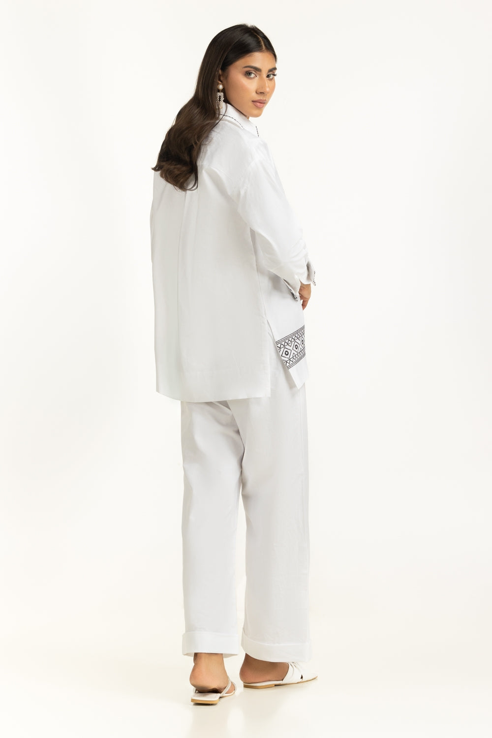 Cotton Embroidered Co-ord Set