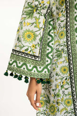 Cross Slub Printed Co-Ord Set