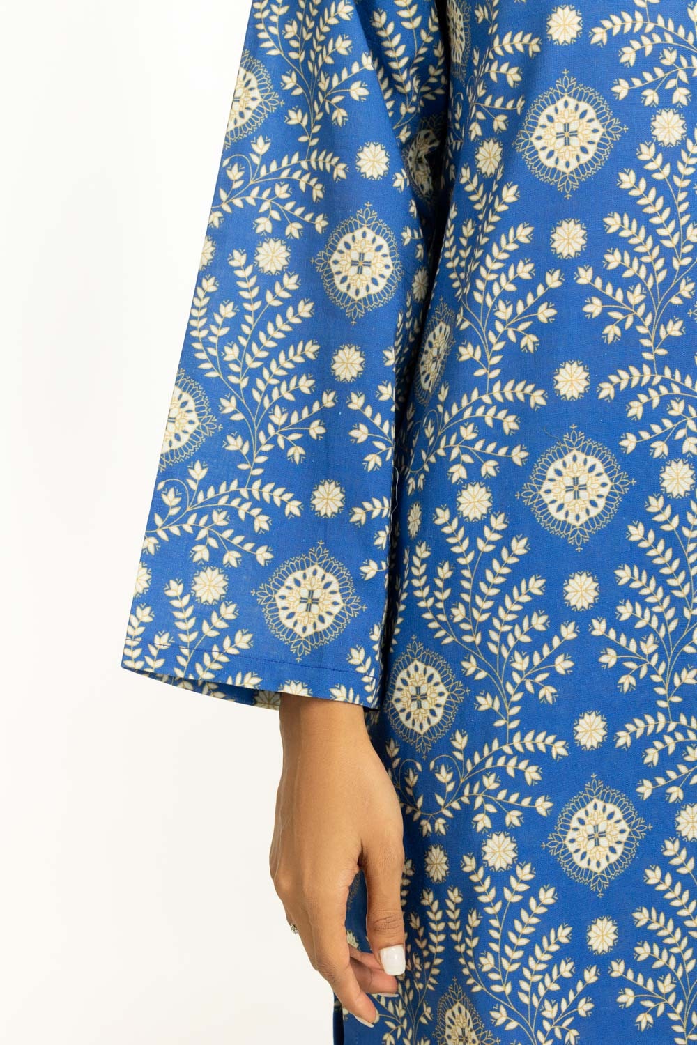 Cross Slub Printed Co-Ord Set