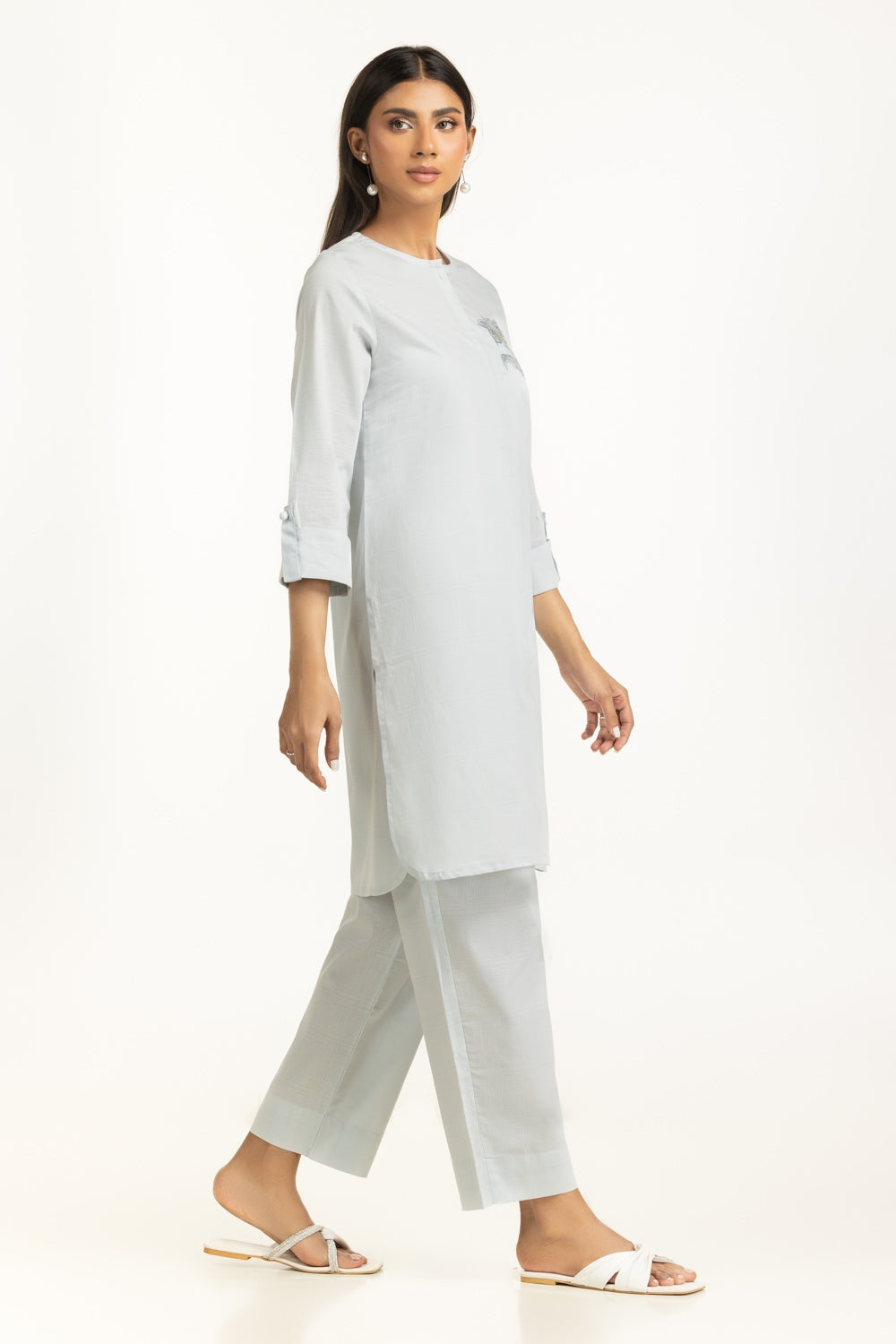 Dobby Embroidered Co-Ord Set