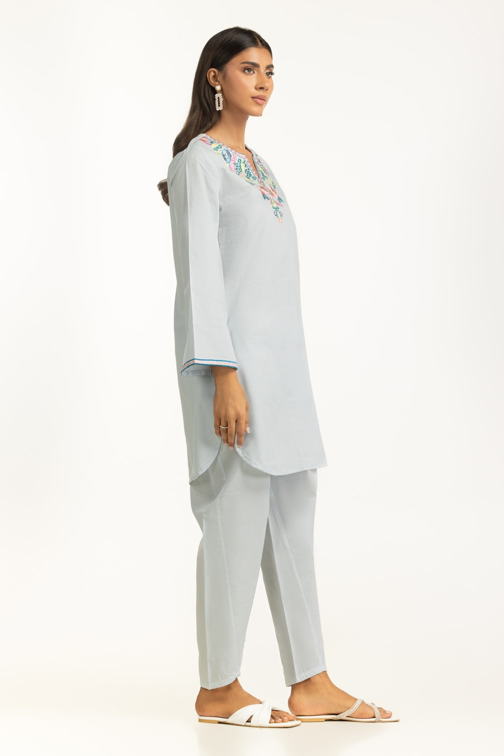 Dobby Embroidered Co-Ord Set