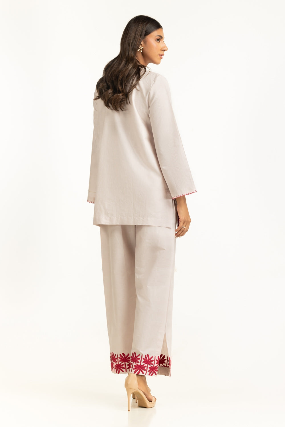 Dobby Embroidered Co-Ord Set