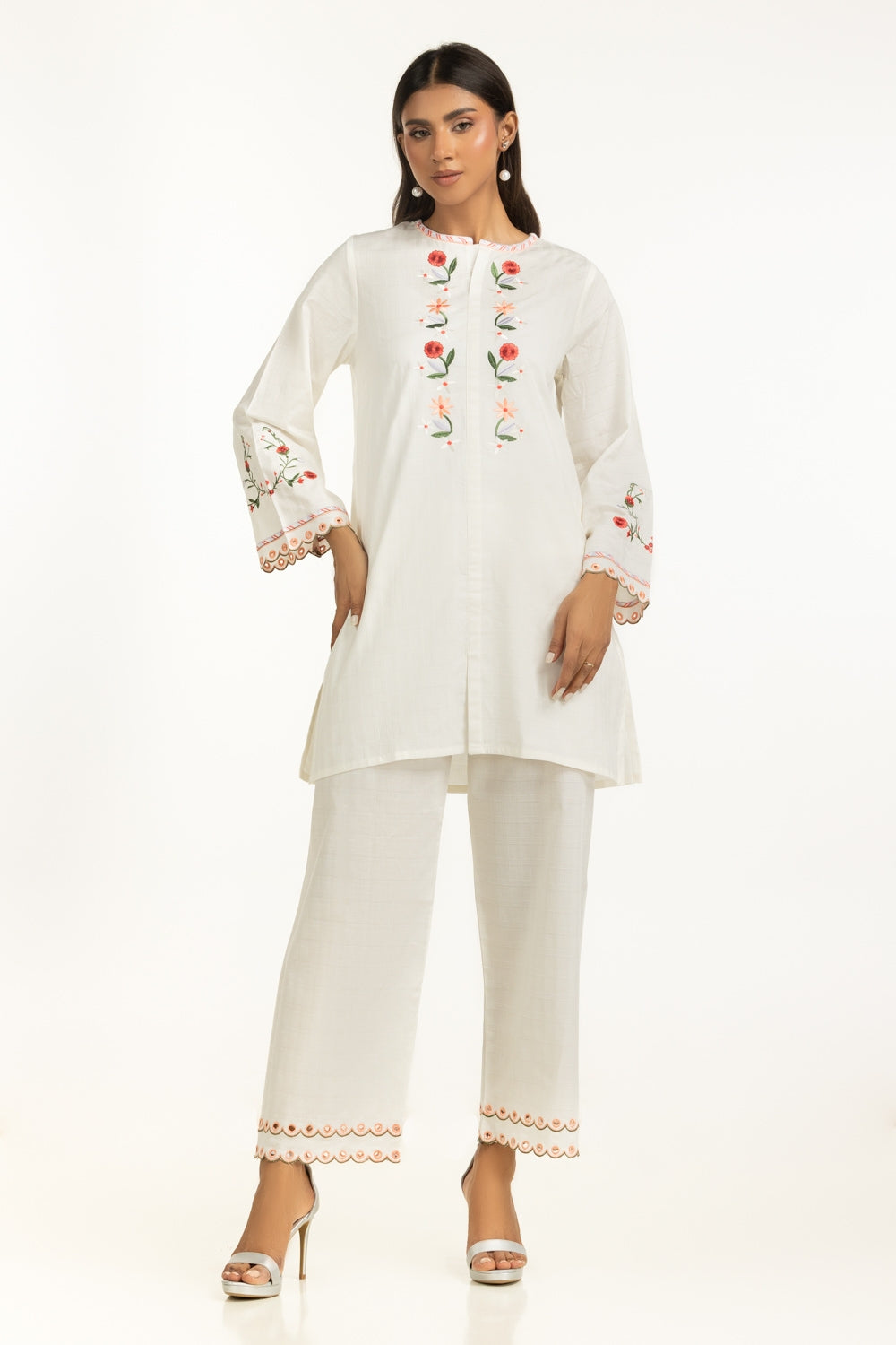Dobby Embroidered Co-Ord Set