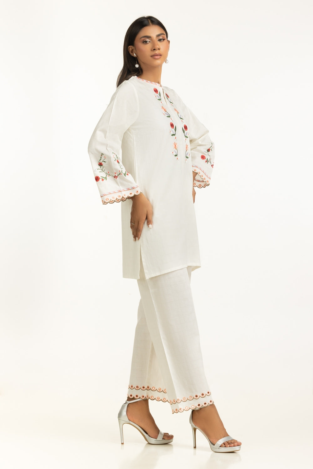 Dobby Embroidered Co-Ord Set