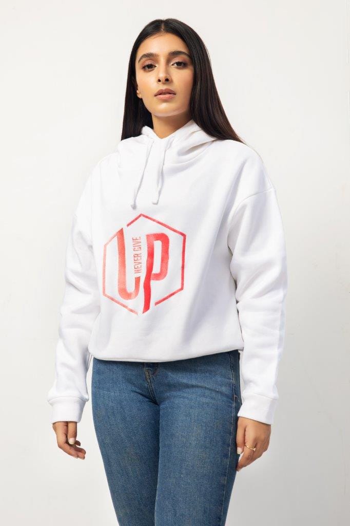 Never Give Up Pullover Hoody
