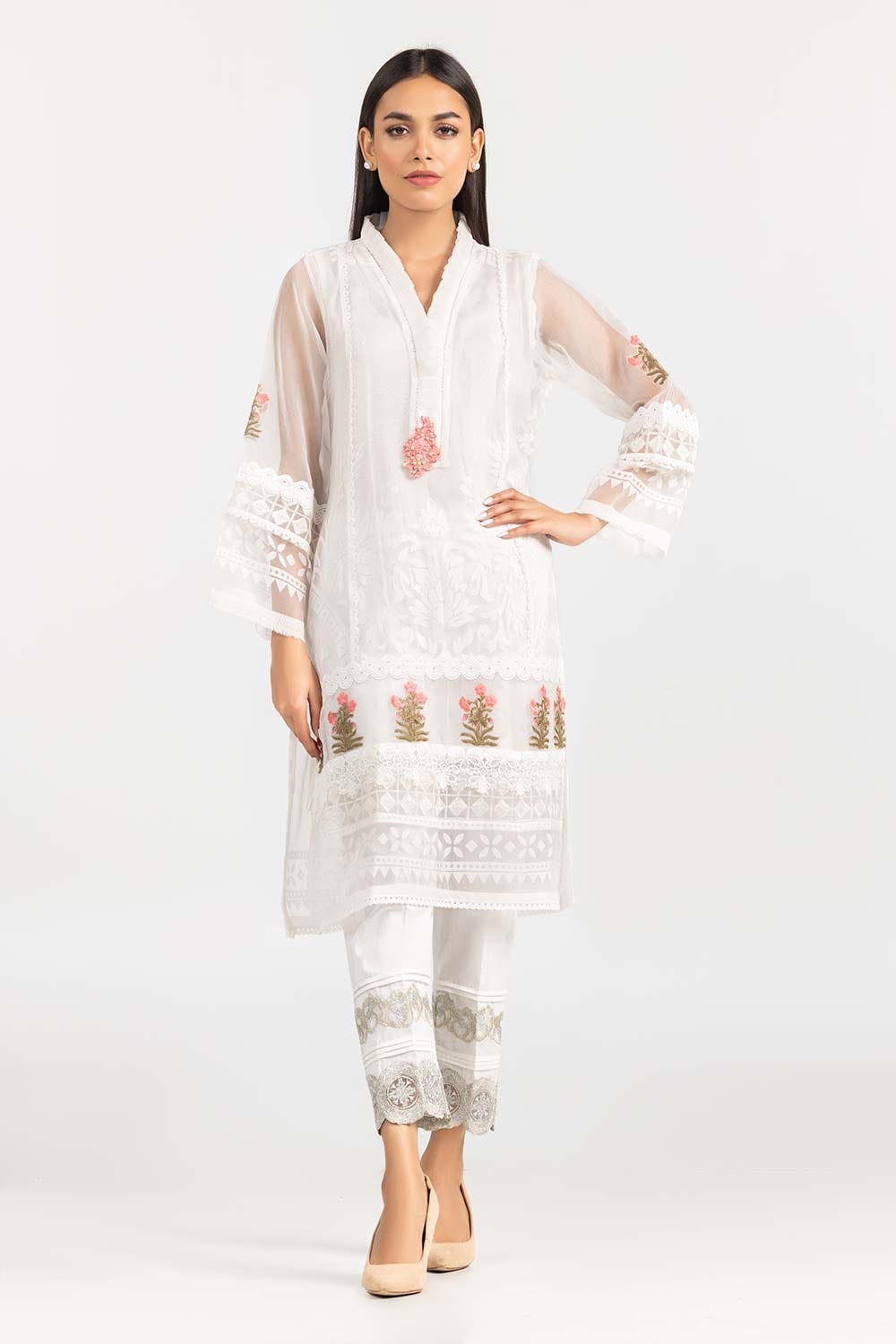 Luxury Pret Embroidered Kurta