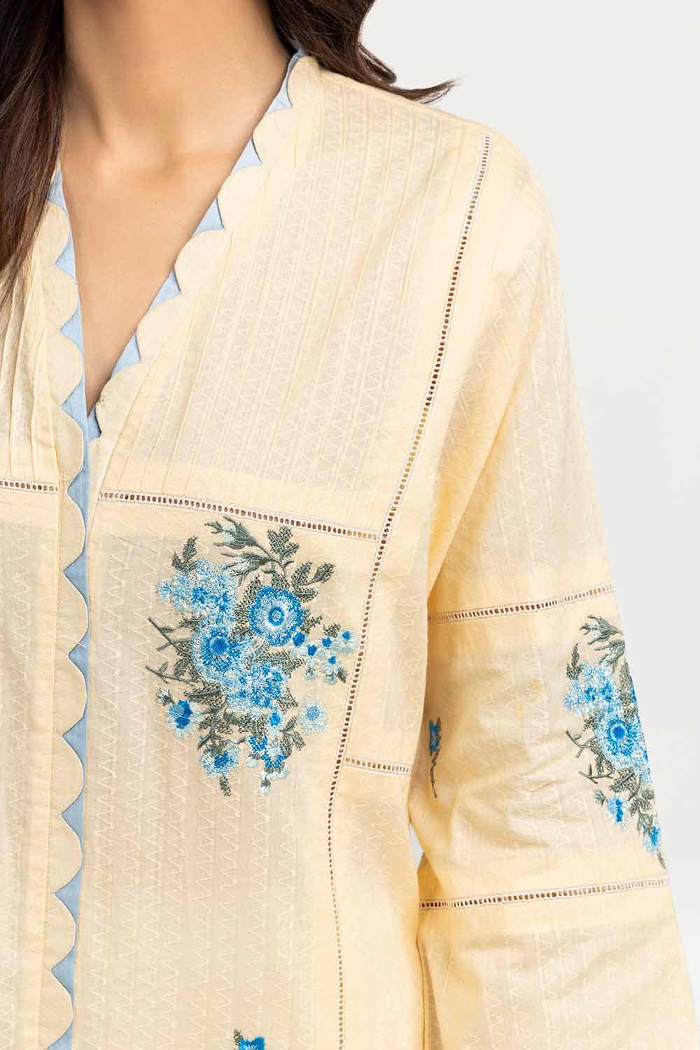 Embroidered Dobby Shirt