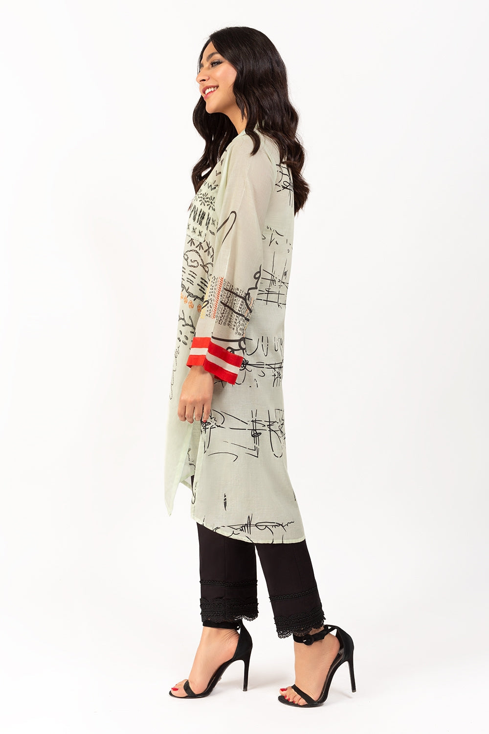 Digital Printed Lawn Shirt