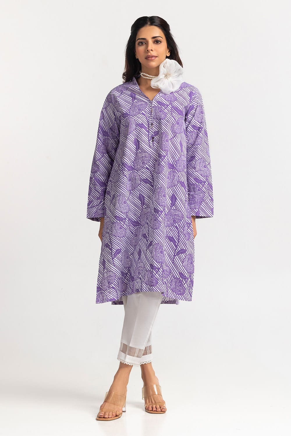 Cambric Block Printed Shirt
