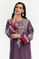 Luxury Pret Dyed Cotton Slub Embroidered Kurti