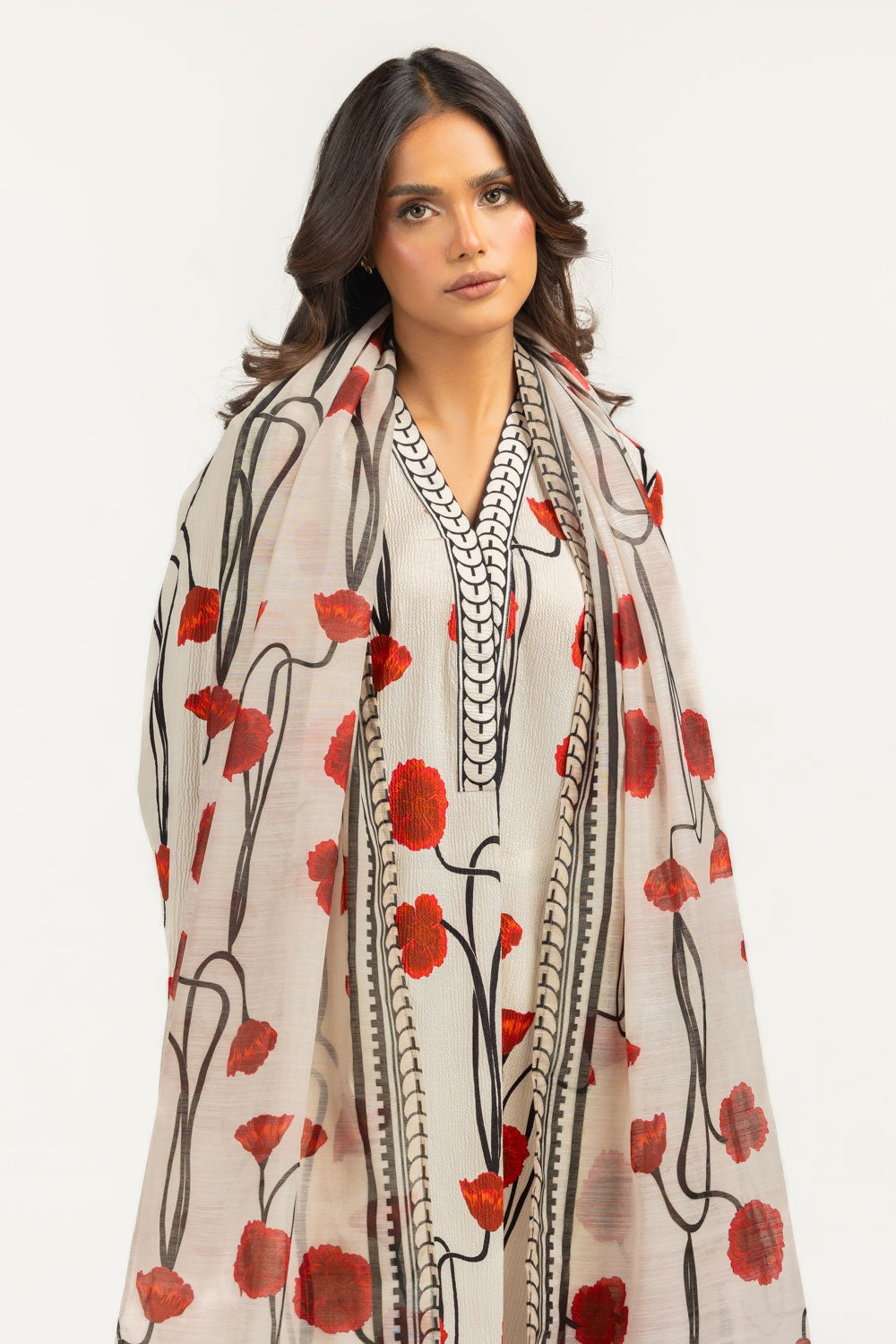 Poly Munar Printed Dupatta