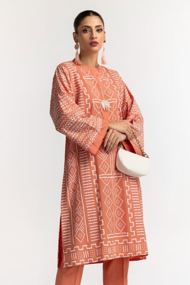 Dyed Polyester Viscose Screen Printed Shirt With Trouser