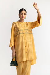 Dyed Polyester Viscose Screen Printed Shirt With Trouser