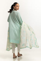 Cambric Embroidered Shirt And Embroidered Dupatta