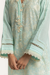 Cambric Embroidered Shirt And Embroidered Dupatta
