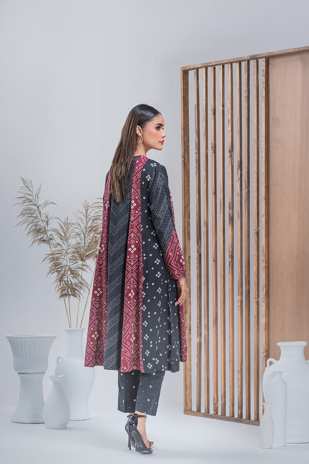 Twill Viscose Printed Frock And Printed Trouser