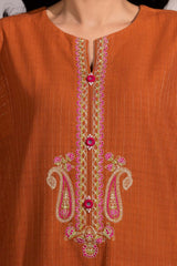 3 Piece Dobby Embroidered Suit