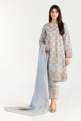 Screen Printed Cambric Shirt With Dupatta
