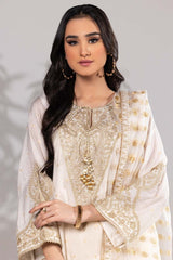3 Piece Jacquard Embroidered Suit