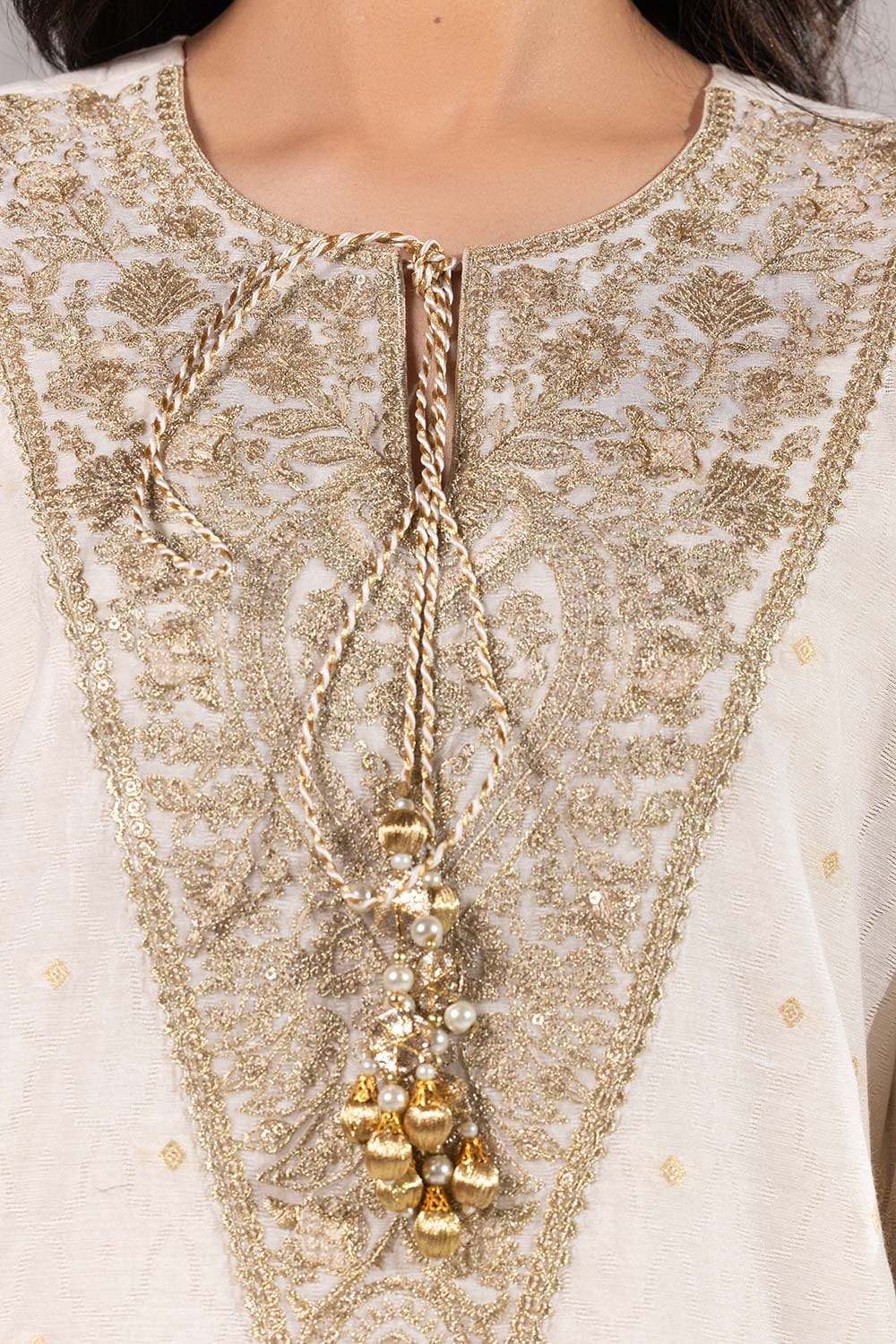 3 Piece Jacquard Embroidered Suit
