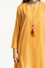 Dobby Dyed Embellished Shirt And Trouser