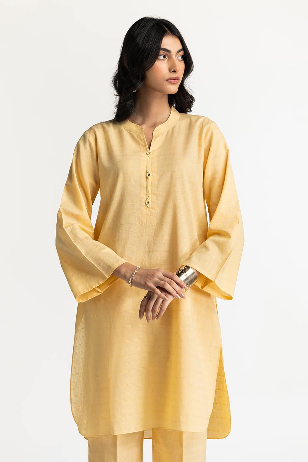 Lurex Jacquard Embellished Shirt And Trouser