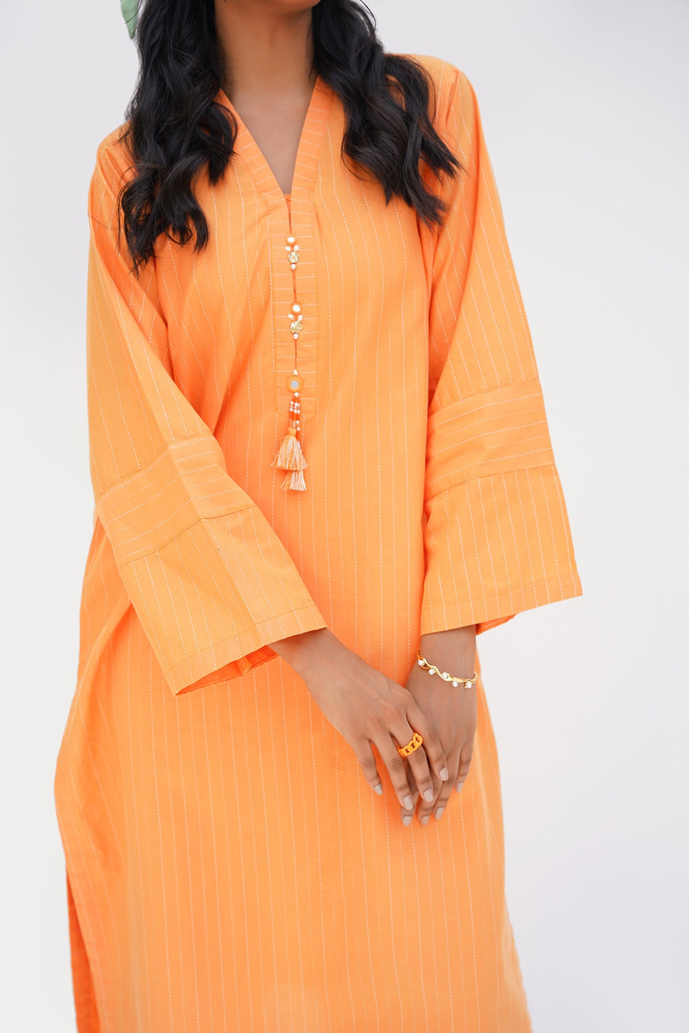 Lurex Embellished Shirt And Trouser